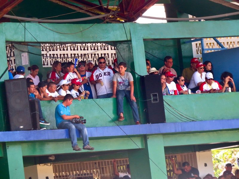 Managua Boers fans in the boxed seating area
