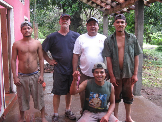 Ron with neighbors on Ometepe