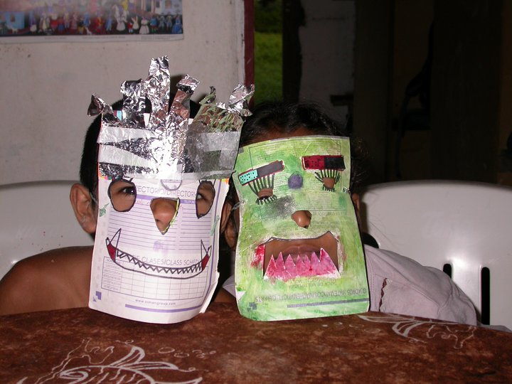 Handmade Halloween masks