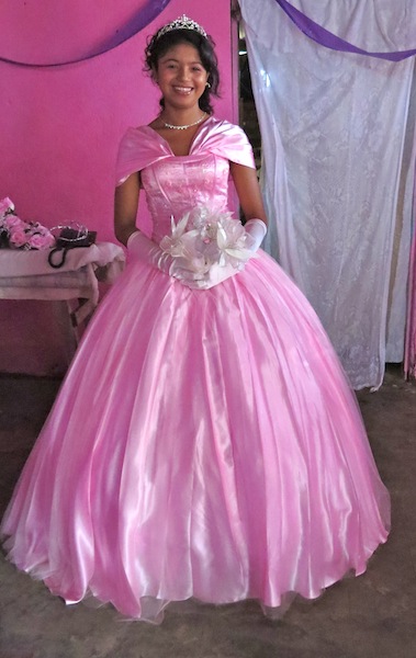 Young woman at her quincea&ntilde;era