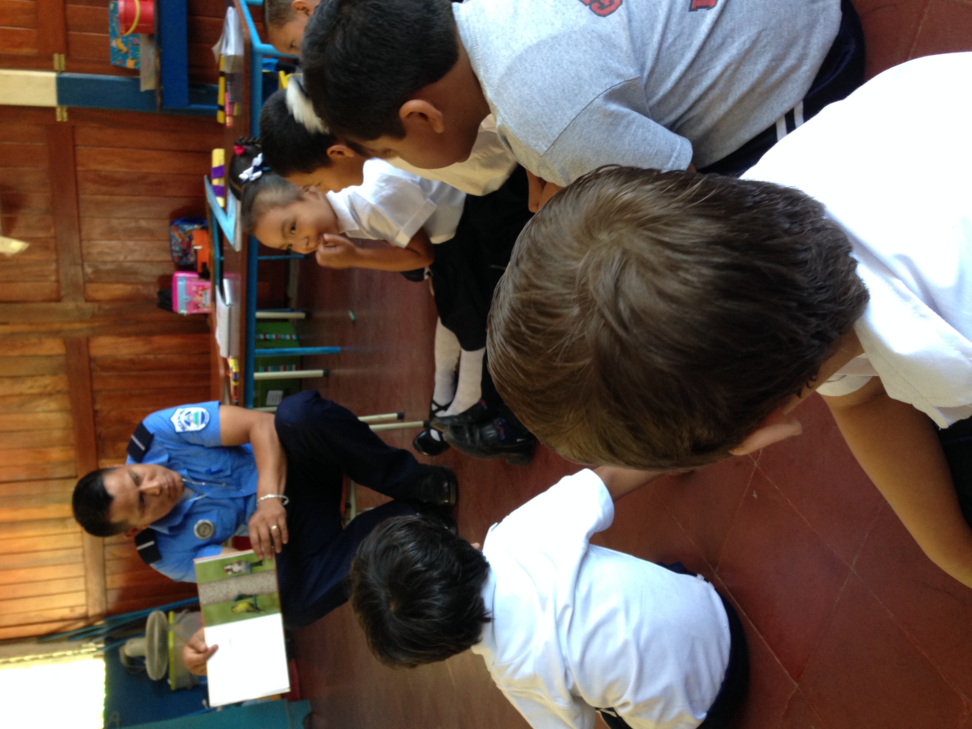 Children reading together at school